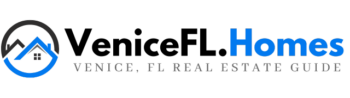 Logo for FindLocal.Homes Venice, FL relocation guide with the words Venice FL Homes.